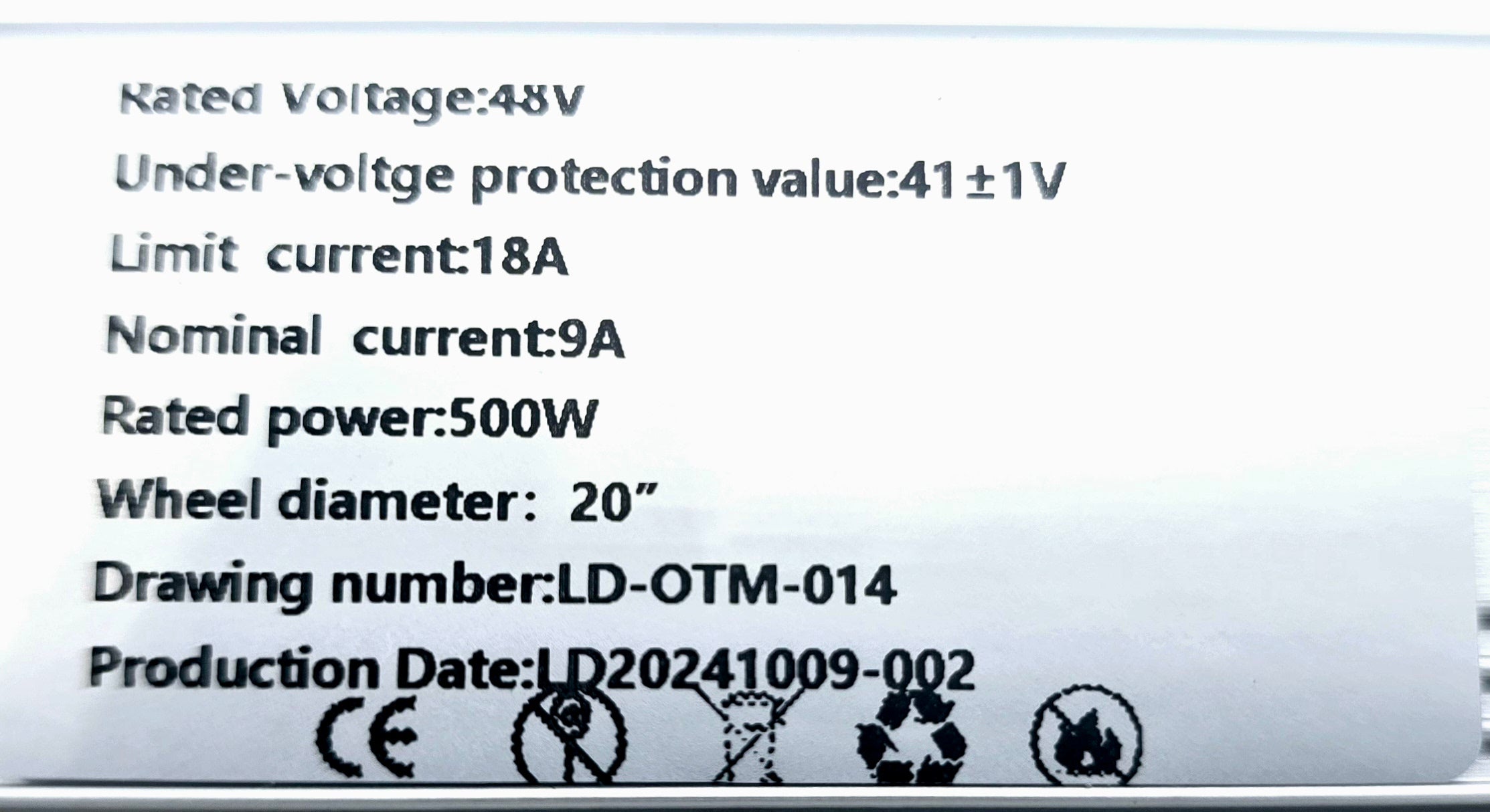 Controller Cruiser Rear Motor 48V