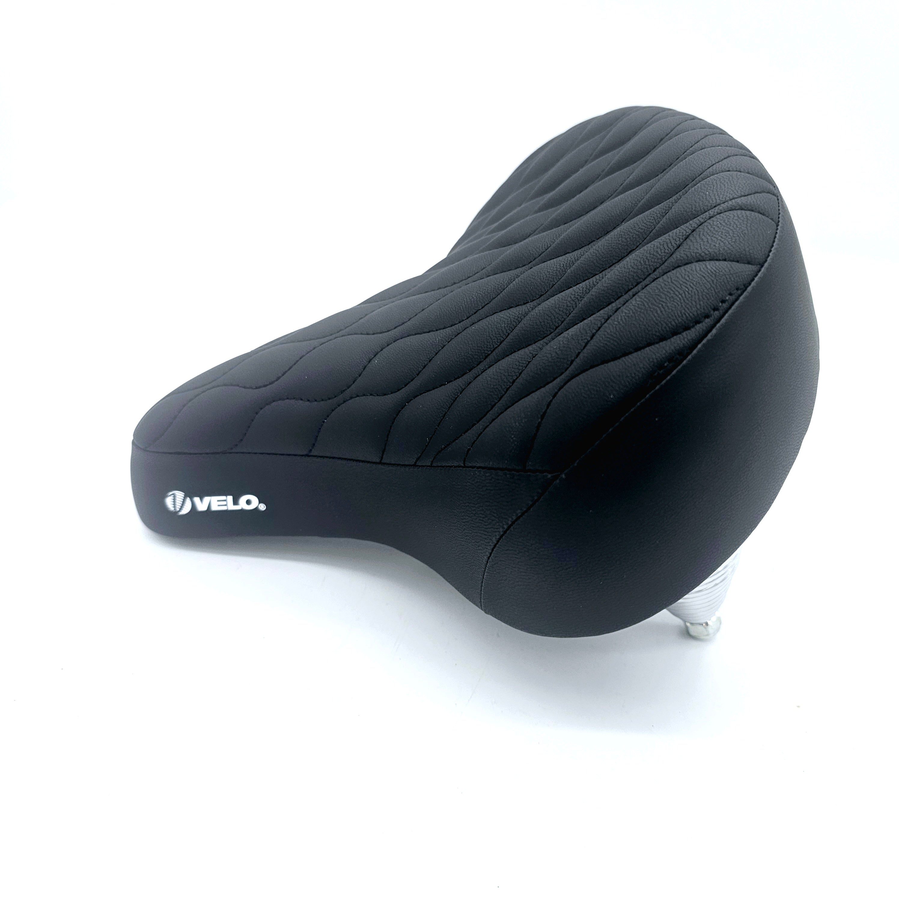 Sillín Grande Velo Asiento Acolchado Negro